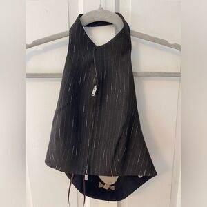 Aya Muse zip crop top XS